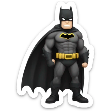 Batman but gritty sticker