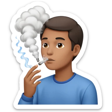 person vaping  sticker