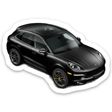 Black porsche macan sticker