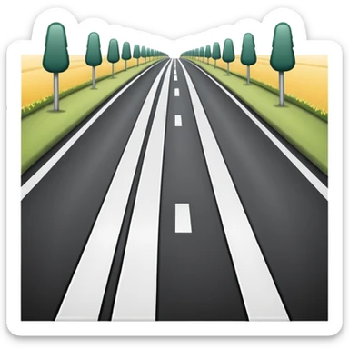 Road Lane Lines sticker