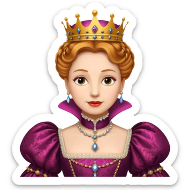 queen elizabeth 1 sticker