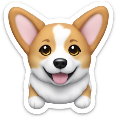 baekhyun's teolaegi corgi plushie  sticker