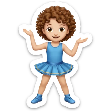 dance smal kid sticker