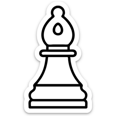 chess bishop icon sticker