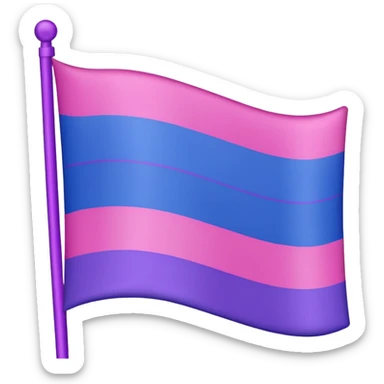 Bisexual flag sticker