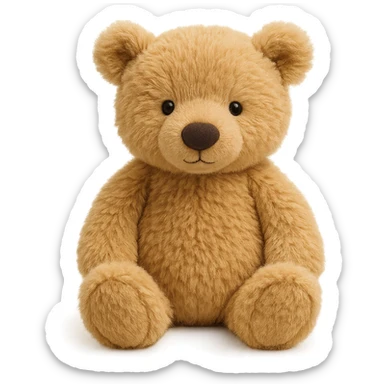 jellycat stuffed plush blonde grizzly bear cub sticker