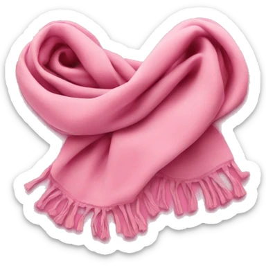 Scarf pink sticker