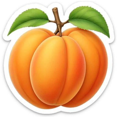 Apricot sticker
