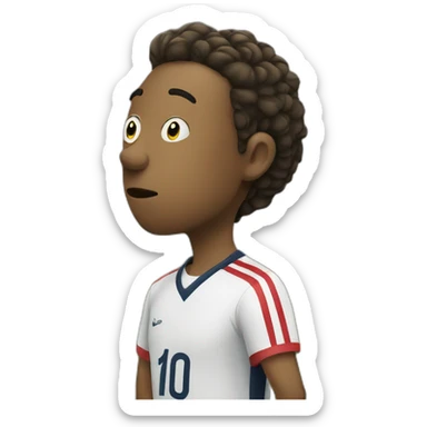 a refree of soccer whistling sticker