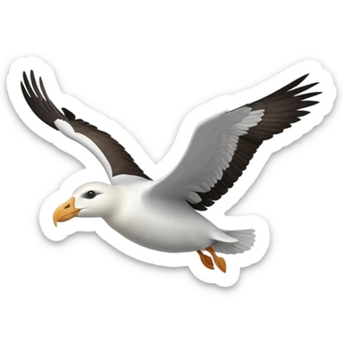 Albatross flying sticker