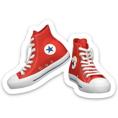 converse red sticker