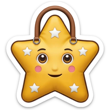 star shaped bag sticker