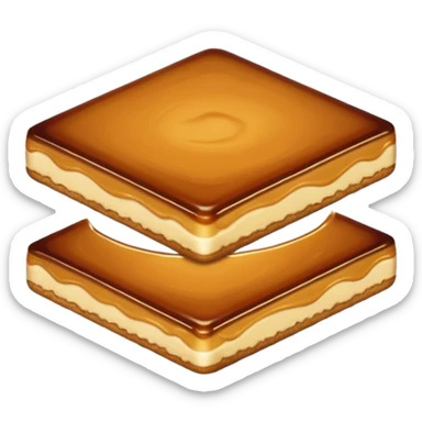 caramel slice sticker