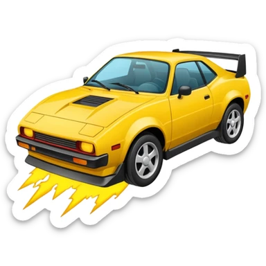 Rayos truenos con cara de molestia  sticker