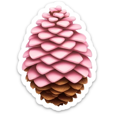 Light pink pine cone  sticker