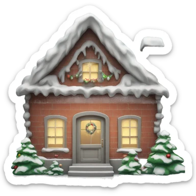 Christmas home sticker