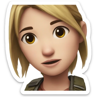 Ellie the last of us Little bit dezoom sticker