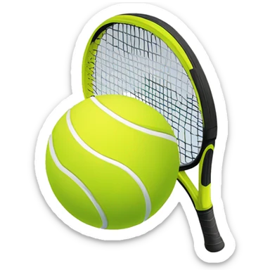 tennis ball sticker