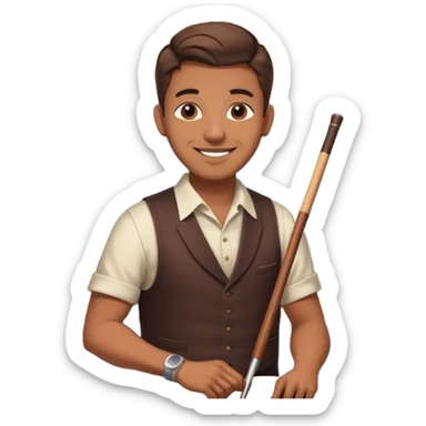 billiard dealer sticker