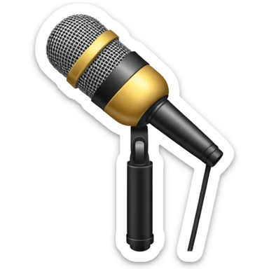 singer stage microphone sticker