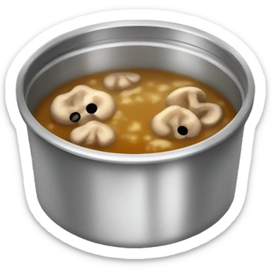 Canned mushroom soup sticker