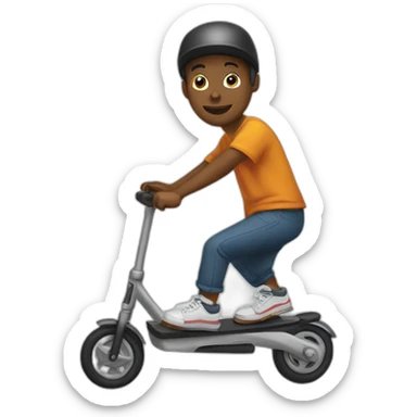 Trottinette freestyle sticker