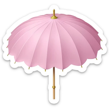 Pastel pink parasol  sticker