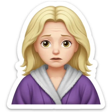 Tired overwhelmed mama sticker