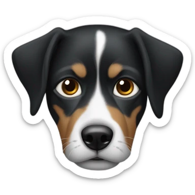 Chien tâche noir sur l'oeil sticker