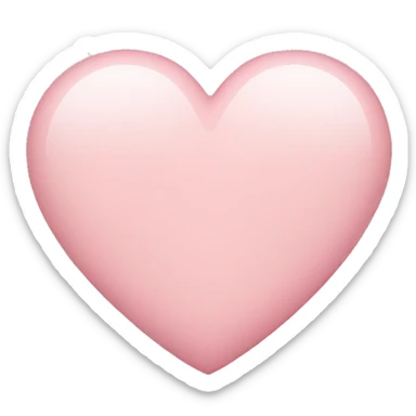 Light pink heart sticker