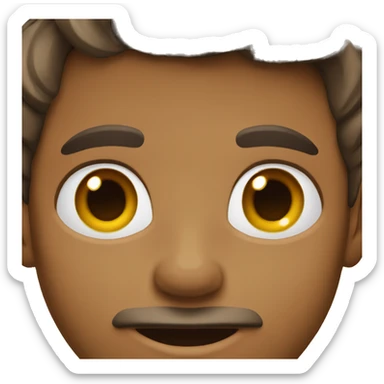 Boy with very sharp jawline sticker