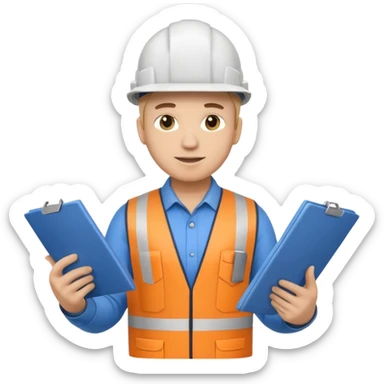 Ingeniero cuerpo completo hasta los pies  sticker