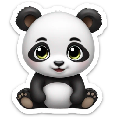 baby panda sticker