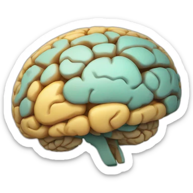 brain with text 24/7 sticker