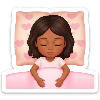 Gonemili Grace qui dort sur lit sticker