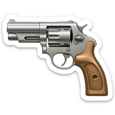 Mouth open with gun on it sticker