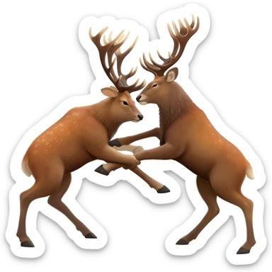 antler fight sticker