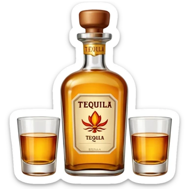Bottle of Tequila sticker
