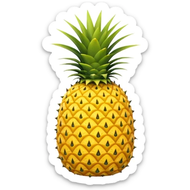 Upside down pineapple sticker