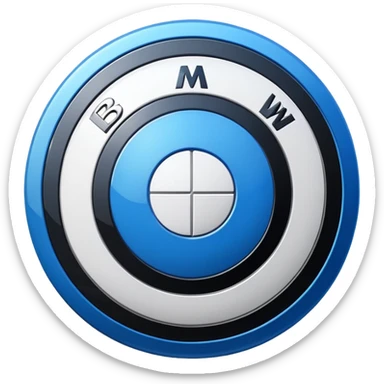 Bmw real logo sticker