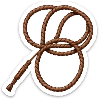 whip with only one strand  sticker