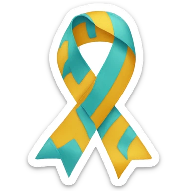 ADHD awareness ribbon sticker