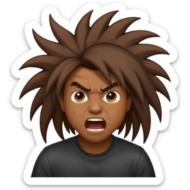 Headbanging emoji sticker