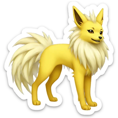 Jolteon-Ninetails full body sticker