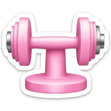 light pink dumbbell  sticker
