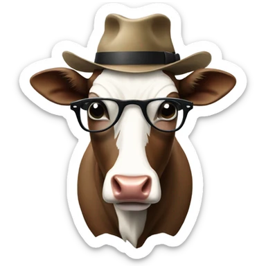 Swanky ghetto cow sticker