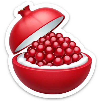 Lipbalm with pomeganade seeds sticker