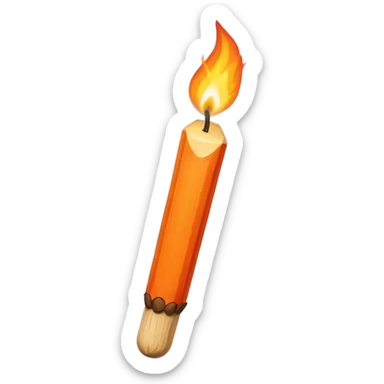 matchstick sticker