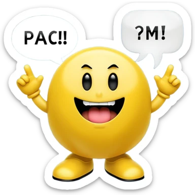 I want classic Pac man or smiley icon showing the phrase: "Give me more information!!!"
It should show the strong desire to learn more, to get more information about the discussed topic, to collect more data...
It must highlight the DATA and INFORMATION is what I want. sticker