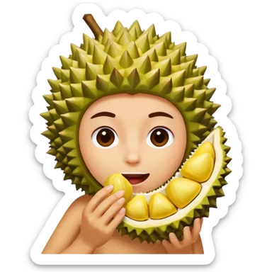 Lagi makan durianShark with a top hat sticker